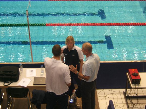 Birte Steven, Stefan Herbst und DSV-Sportdirektor Örjan Madsen 
